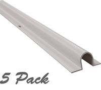 Electriduct 1" Plastic Flanged Wire Guard Cable Raceway - (5 x 5FT Sticks = 25 Feet) - White
