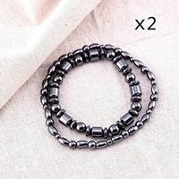 VIKI LYNN Magnetic Hematite Ankle Bracelet Anklet, 9.5" - 2 Anklet+2 Bracelet