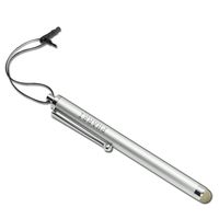 PHARRI Compatible with Executive Stylus Pen Microfiber Mesh Tip for All Capacitive Touch Screen Smart Phones and Tablets (Silver-Silver)