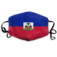 Haiti Flag Dust Mask,Washable and Reusable Cleaning Gardening Outdoor Activities Warm Windproof Mask