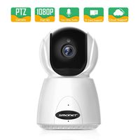 SMONET Wireless Security Camera, PTZ Security Camera, 1080P IP Security Camera, Indoor Home Surveillance Camera with Two-Way Audio, Night Vision, Motion Detection, Support TF Card & Cloud Storage