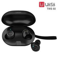 Wireless Bluetooth 5.0 in Ear Earphone [UiiSii TWS60] Mini Smart Touch IPX5 Waterproof Earphone for iPhone iPad Samsung LG Phones More (Black)