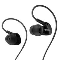 Adorer Wired Earphones AD1 Noise Isolating in-Ear Sport Headphones with Microphone, High Fidelity Drive Sound for iPhone, iPad, Samsung and More - Black