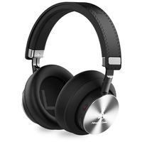 Miracle&Lesoul A7 Over Ear Bluetooth Headphones with Microphone,Wireless and Wired Hi-Fi Stereo Bass Foldable Headset, Soft Memory-Protein Earmuffs, 25 Hours Playtime for Trave/Work/PC/Phone,Black