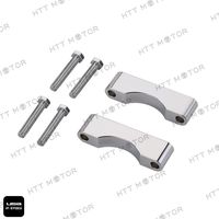 HTTMT H1718- Chrome Front Fender Spacer Compatible with 1984-2013 Harley Touring FLHR Electra Glide FLTR
