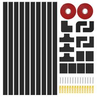 【Upgrade Version】 Cable Concealer for Wall Mount TV, 157in Cord Cover, Paintable Cable Raceway Kit Wire Hiders for TV and Computer in Home, Office - 10X L15.7in W0.91in H0.51in - Medium