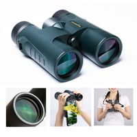 HD 10x42 Roof Prism Binoculars Waterproof for Adults Bird Watching, Large Ocular and Object Lens, Clarity Brightness and Wide Field of View-Lightweight and Compact with HD Green Films Fully MultiCoat