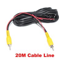Auto Wayfeng 20M 20 Meters Video Cable Line Wire for 120 Degree 18 IR Car Rear View Camera Bus Truck Backup Camera Monitor