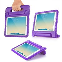 TNP iPad Mini Case - Kids Shock Proof Soft Light Weight Childproof Impact Drop Resistant Protective Stand Cover Case with Handle for iPad Mini 3 & iPad Mini 2 (Purple)