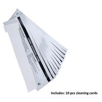 Cleanmo Cleaning Card Kit for Badgy 200/100 ID Card Printer, A Set of 10 Cards,Daily Maintenance with Cleaning Kit to Keep Printing Performance