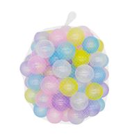 Trendbox 100 Transparent Ocean Ball (Ship from USA) for Babies Kids Children Soft Plastic Birthday Parties Events Playground Games Pool