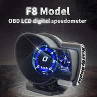 OBD-II HUD Head Up Display,OBD2 Diagnostic Tool with 6 Modes,Car Alarm System for RPM Speedometer,Water Oil Temperature,Fuel,Voltage,Mileage,A/F Ratio,Turbine Pressure