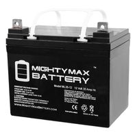 Mighty Max Battery ML35-12 - 12V 35AH Replaces U1-36NE Battery w/Nut and Bolt Terminal Brand Product