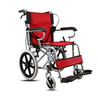 ZPWSNH Creative Folding Wheelchair Multi-Function Ultra-Light Portable Elderly Push Scooter Walking aids