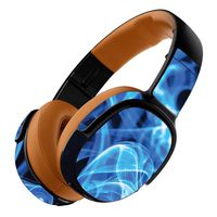 MightySkins Skin Compatible with Skullcandy Crusher 360 Wireless Headphones - Blue Flames | Protective, Durable, and Unique Vinyl wrap Cover | Easy to Apply, Remove | Made in The USA