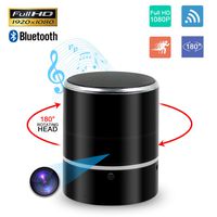 Spy Hidden Bluetooth Speaker Camera, ZDMYING Rotate 180° 1080P WiFi cam, Music Player Nanny Security with Motion Detection/Loop Recording, for Home Security Monitoring Real-Time View