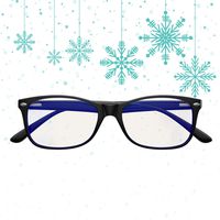 Blue Light Blocking Glasses for Computer and Gaming Daytime Use by Swanwick - Anti Eye Strain & Dry Eye Relief (Black) Regular