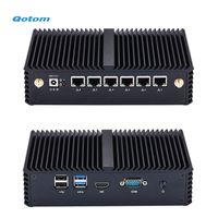 Qotom Mini PC Q535G6 Core i3-7100U Processor 8GB DDR4 RAM 32GB SSD WiFi 6 Intel Gigabit LAN Support OPNsense Centos Sophos Untangle