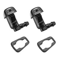 2 Front Windshield Washer Nozzle Kit fit for 2008-2012 Ford Fusion Mercury Milan Lincoln MKZ, Replacement for 8E5Z-17603-A