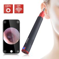 3.9mm WiFi Otoscope, Wireless Ear Otoscope Camera with Dual View, Temperature Controlled Digital Ear Scope Camera for Andorid and iPhone, Earwax Cleaning Tool