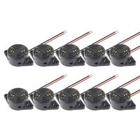 BNYZWOT Active Piezo Electric Buzzer Alarm DC 3-24V Electronic Buzzer Alarm Sounder Continuous Beep 10Pcs