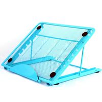 Baobeir Mesh Ventilated Adjustable Laptop Stand for Laptop/Notebook/iPad/Fire 7/Fire 8/Fire 10/Samsung Tab/Tablet and More (Blue)