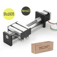100mm Travel Length Linear Stage Actuator DIY CNC Router Parts X Y Z Linear Rail Guide Sfu1605 Nema23 Stepper Motor by Beauty Star