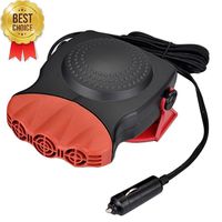 Junda Portable Car Heater Fast Heating Quickly Defrosts Defogger with 3-Outlet, Suitable for 12V 150W Auto Car