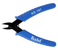 Kaisi KS-107 Flush Cutter Internal Spring Precision Micro Shear Flush Cutters Wire Cutting Pliers Side Cutters Pliers 5-Inch, Blue