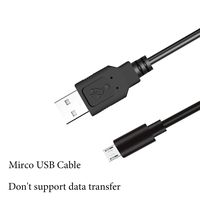 SoeKoa Dash Cam Micro USB Cable Suitable for YI, AUKEY, Roav and Most Other Dash Cameras/GPS, USB 2.0 to Micro USB Driving Recorder Power Cord(11.5FT)