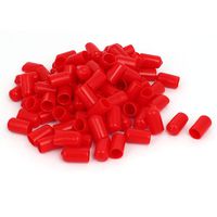 uxcell 11.5mm Inner Dia Rubber Insulated End Cap Screw Thread Protector Cover Red 100pcs