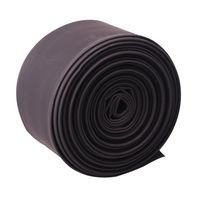 Heat Shrink Tube, Wire Wrap Electrical Cable Ratio 2:1 Heat Shrinkable Shrinking Sleeving Black (6M / 20Ft, Dia.50mm)