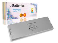 UBatteries Compatible 55Whr Laptop Battery Replacement for Apple MacBook 13" MacBook 13" A1181 A1185 2007 2008 2009 LBT-APA1185WP - 6 Cell, White