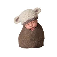 XFentech Baby Kids Cute Sleeping Bag Sleep Sack Crochet Knit Bean Beanie Photography Costume Props Outfits
