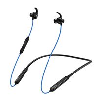 dyplay Active Noise Cancelling Bluetooth Headphones ANC Wireless Neckband Earbuds with Magnets IPX5 Waterproof 15 Hour Playtime - Sports Earphones with Inline Mic Strong Bass(Blue)