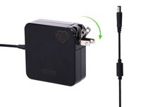 YoungLove 65w powerfast-laptop-charger for dell-inspiron 15-5000 series 15 5568 5578 5758 11 3147 3148 3152 13 14 3451 3452 7437 17 5758 5759 7779, 8.2 ft. extra ac-adapter-power-cord