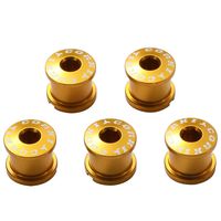 corki Double Chainring Bolts Kit 7075 Alloy M8 Golden 5-Pack