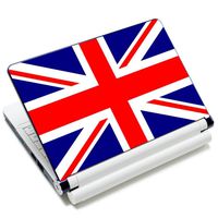 Meffort Inc 17 17.3 inch Laptop Skin Sticker Cover Art Decal Fits 16" 17" 18" 19" Notebook PC (Free Wrist Pad) - England Flag Design