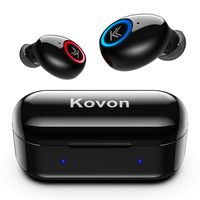 Bluetooth Headphones, Kovon Bluetooth 5.0 Wireless Earbuds Deep Bass Stereo Hi-Fi Sound in-Ear Design Wireless Headphones Sweatproof Noise Cancellation Headsets with Built-in Mic and Charging Case