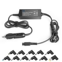 KFD Universal Vehicle Charger Cigarette Lighter Input DC 12V-24V Output 15V 16V 18.5V 19.5V 19V 5.2A 100W Max for HP Dell Toshiba IBM Lenovo Acer ASUS MSI Samsung Sony LG Fujitsu Gateway Notebook