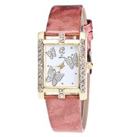 Women Quartz Watch Hosamtel Ladies Casual Faux Leather Checkers Rectangle Dial Analog Watch (Coffee 02)