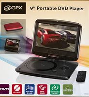 GPX PD951R 9" Portable DVD Player - (Red)