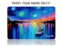 Make it COLOURFUL Print Your Name On It Laptop Hardcases Collection with Colorful Designs for All MacBook Sizes. (New MacBook Air 13 (A1932), Harbour from Aja)