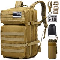 Monoki Military Tactical Backpack, Army 3 Day Assault Pack,42L Molle Bag Rucksack
