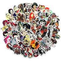 BOROLA 100pcs Not Random Tattoo Girl Stickers for Laptop Cars Motorcycle Bicycle Luggage Graffiti Skateboard Waterproof Vinyl Scrapbook Stickers