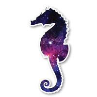 Sea Horse Sticker Galaxy Stickers - Laptop Stickers - 2.5" Vinyl Decal - Laptop, Phone, Tablet Vinyl Decal Sticker S1241