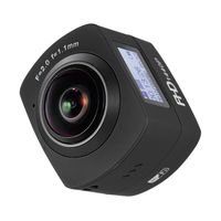 Andoer 360 Degree Panorama Video Camera 220° Fisheye Wide-angle Lens Full HD 1440P 1080P 30FPS Sports Action IP Camera Dome Wifi 8MP Support for Gyroscope VR System Split-screen Up-down Flip Display