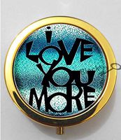 BlackKey I Love You More I Love You Most 3-Compartment Decorative Pocket Gift Box Case Organizer for Pill, Color 2 -807