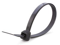 24 Inch Black Heavy Duty Nylon Cable Tie - 10 Pack
