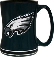Philadelphia Eagles 15 Ounce Sculpted Logo Relief Coffee Mug